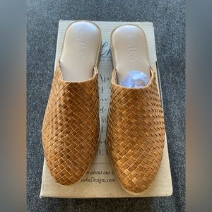 Sseko Ama Leather Woven Mules